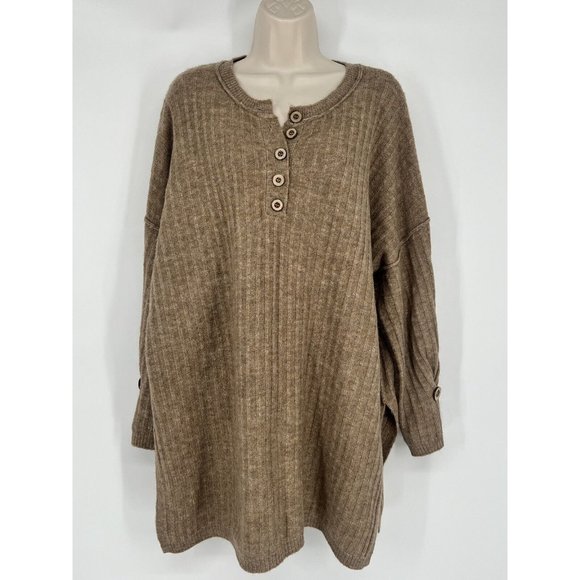 Free People Sweaters - Women’s Intimately Free People Around The Clock Tunic Sweater Brown Size Medium